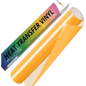 imageHTVRONT Champagne HTV Vinyl Roll  12quot x 10ft Champagne Gold Iron on Vinyl for Cricut ampamp Silhouette Cameo Heat Transfer Vinyl Rolls for t Shirts  Easy to Cut ampamp Weed for Heat Vinyl DesignLight Orange