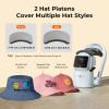 imageHTVRONT Auto Hat Press Machine  Hat Heat Press Machine with Precise TempampampTimer Control A300 Hat Heat Press Machine for Caps with 2 Platens Compatible with DTF Film Embroidery Patches Sublimation