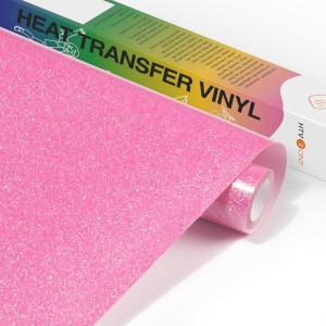 imageHTVRONT Purple White Glitter HTV Vinyl 10 x 5ft Purple White Glitter Iron On Vinyl for All Cutting Machine Glitter Heat Transfer Vinyl Roll for T Shirts  Easy to Cut ampamp Weed for Heat Vinyl DesignHot Pink