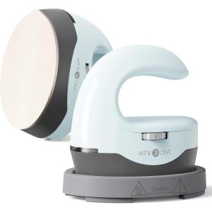 imageHTVRONT Heat Press H1 Mini Heat Press Machine Small Heat Press Portable Iron Press Machine for T Shirts Hats Heating Transfer Projects H1 PinkH1 Bubble Blue