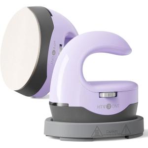 imageHTVRONT Heat Press H1 Mini Heat Press Machine Small Heat Press Portable Iron Press Machine for T Shirts Hats Heating Transfer Projects H1 PinkH1 Lavender Purple