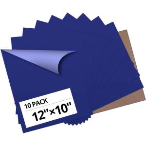imageHTVRONT Turquoise Heat Transfer Vinyl  10 Pack 12 x 10 HTV Vinyl for TShirt Turquoise Iron on Vinyl for All Cutting Machine or Heat Press MachineBlue