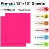 imageHTVRONT HTV Heat Transfer Vinyl 18Pack 3in1 Variety HTV Vinyl Pack with Glitter Chameleon amp PU Iron On Vinyl for TShirts  Easy to Cut amp Weed Compatible with Cricut amp SilhouetteNeon Pink