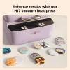 imageHTVRONT 50 Pcs Sublimation Button Blanks 58mm Button Maker Supplies Premium Metal Customizable Badges Sublimation Pins with FullSurface amp Curved Transfer Vivid Color amp FadeResistant Button Pins for Handmake Crafts Clothing amp Gifts50