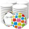 imageHTVRONT 50 Pcs Sublimation Button Blanks 58mm Button Maker Supplies Premium Metal Customizable Badges Sublimation Pins with FullSurface amp Curved Transfer Vivid Color amp FadeResistant Button Pins for Handmake Crafts Clothing amp Gifts50