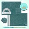 image:imageHTVRONT 5 Packs Self Healing Cutting Mat 12 x 18 DoubleSided Cutting Mats for Crafts A3 HighDensity Sewing Mat with Grid for Fabric Quilting Modeling Hobby Scrapbooking ProjectDark Teal