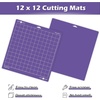image:imageHTVRONT 5 Packs Self Healing Cutting Mat 12 x 18 DoubleSided Cutting Mats for Crafts A3 HighDensity Sewing Mat with Grid for Fabric Quilting Modeling Hobby Scrapbooking ProjectStrong Grip12X122PACK