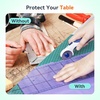 image:imageHTVRONT 5 Packs Self Healing Cutting Mat 12 x 18 DoubleSided Cutting Mats for Crafts A3 HighDensity Sewing Mat with Grid for Fabric Quilting Modeling Hobby Scrapbooking ProjectDark Teal