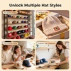 image:imageHTVRONT Auto Hat Press Machine  Hat Heat Press Machine with Precise TempampTimer Control Hat Heat Press Machine for Caps with 2 Platens Compatible with DTF Film Embroidery Sublimation PurpleBlue