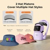 image:imageHTVRONT Auto Hat Press Machine  Hat Heat Press Machine with Precise TempampTimer Control Hat Heat Press Machine for Caps with 2 Platens Compatible with DTF Film Embroidery Sublimation PurplePurple