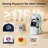 image:imageHTVRONT Auto Hat Press Machine  Hat Heat Press Machine with Precise TempampTimer Control Hat Heat Press Machine for Caps with 2 Platens Compatible with DTF Film Embroidery Sublimation PurpleBlue