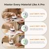 image:imageHTVRONT H1 Pro Mini Heat Press Machine  Heats Up in 2 Minutes Small Heat Press with Indicator LightsampAuto ShutOff Mini Iron for Crafts for Hats Shoes Small Projects Beginner FriendlyWhite
