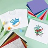 image:imageHTVRONT HTV Heat Transfer Vinyl  35 Pack HTV Vinyl Sheets 12 x 10 IronOn Vinyl for TShirts 30 Assorted Premium Colors HTV Compatible with Cricut Machine amp Silhouette CameoGlitter  Solid