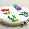 image:imageHTVRONT Sparkling Bead Embroidery Kit for Beginners 3 Sets Complete Embroidery Kits with Step by Step Stitch Video amp Instruction Starter Embroidery Kit with 11 Stitches for Gifts for WomanPotted Plant Mixed Embroidery