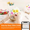 image:imageHTVRONT Sparkling Bead Embroidery Kit for Beginners 3 Sets Complete Embroidery Kits with Step by Step Stitch Video amp Instruction Starter Embroidery Kit with 11 Stitches for Gifts for WomanYellow Flower Mixed Embroidery
