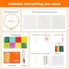 image:imageHTVRONT Sparkling Bead Embroidery Kit for Beginners 3 Sets Complete Embroidery Kits with Step by Step Stitch Video amp Instruction Starter Embroidery Kit with 11 Stitches for Gifts for WomanPotted Plant Mixed Embroidery