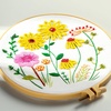 image:imageHTVRONT Sparkling Bead Embroidery Kit for Beginners 3 Sets Complete Embroidery Kits with Step by Step Stitch Video amp Instruction Starter Embroidery Kit with 11 Stitches for Gifts for WomanYellow Flower Mixed Embroidery