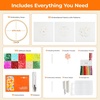 image:imageHTVRONT Sparkling Bead Embroidery Kit for Beginners 3 Sets Complete Embroidery Kits with Step by Step Stitch Video amp Instruction Starter Embroidery Kit with 11 Stitches for Gifts for WomanYellow Flower Mixed Embroidery