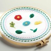 image:imageHTVRONT Sparkling Bead Embroidery Kit for Beginners 3 Sets Complete Embroidery Kits with Step by Step Stitch Video amp Instruction Starter Embroidery Kit with 11 Stitches for Gifts for WomanPotted Plant Mixed Embroidery