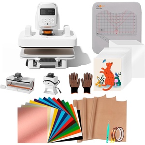 image:imageHTVRONT Heat Press Machine Bundle  A100 3 in 1 Auto Heat Press 12X10 amp HTVRONT Heat Press Accessories
