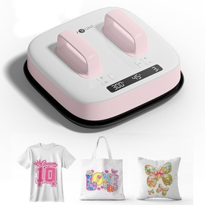 image:imageHTVRONT Heat Press Machine for T Shirts  Portable 10X10 Heat Press with Pressure Display Heats Up Fast amp Evenly H10 V2 Heat Press Machines for HTV Sublimation Heat Transfer ProjectsPink